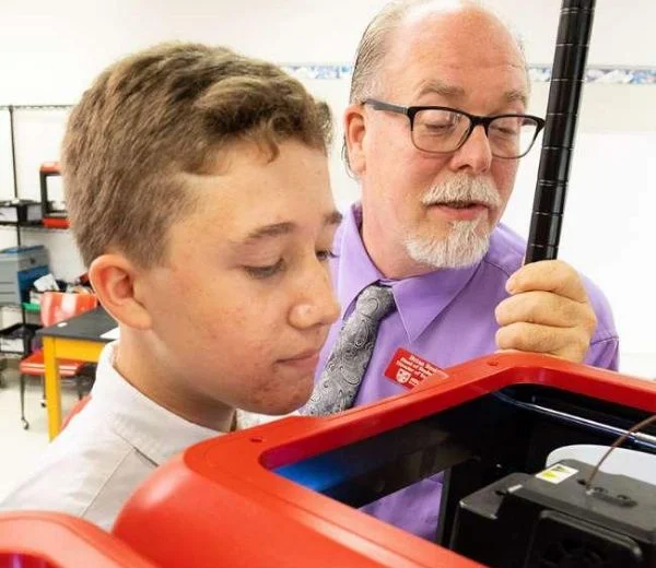 &ldquo;My son&rsquo;s class made marble mazes using hot glue guns and a sawzall. He was really excited about using the tools and getting his hands dirty. That&rsquo;s so much more exciting than a worksheet about science.&rdquo; - HSES Parent
