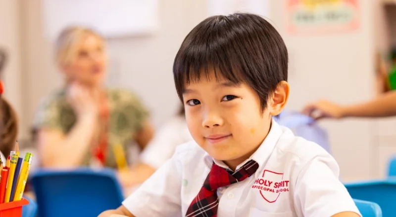 student smiling
