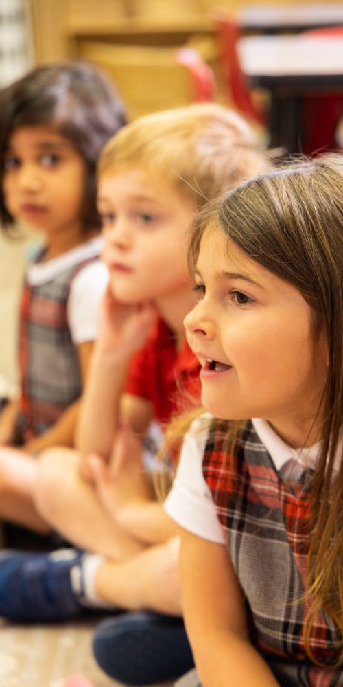 Students sitting together in a classroom